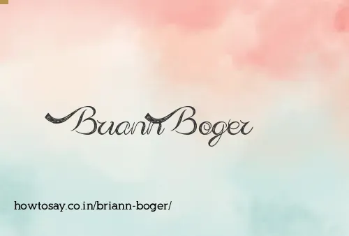 Briann Boger