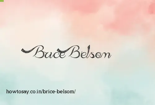 Brice Belsom