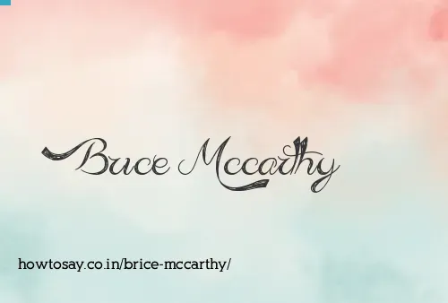 Brice Mccarthy