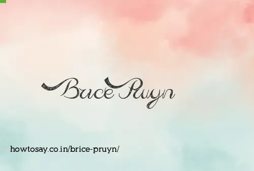 Brice Pruyn