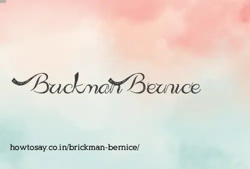 Brickman Bernice
