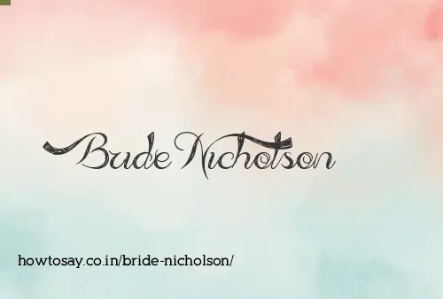 Bride Nicholson