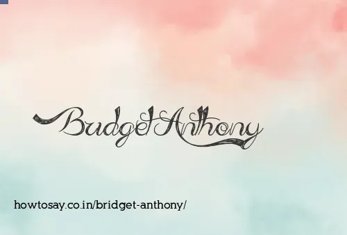 Bridget Anthony