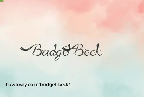 Bridget Beck