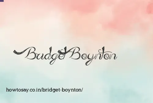 Bridget Boynton