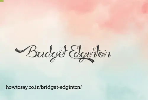 Bridget Edginton