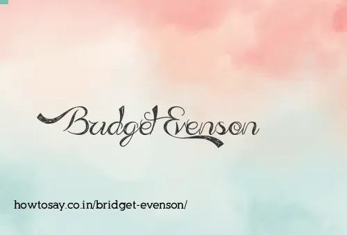 Bridget Evenson