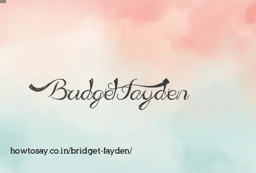 Bridget Fayden