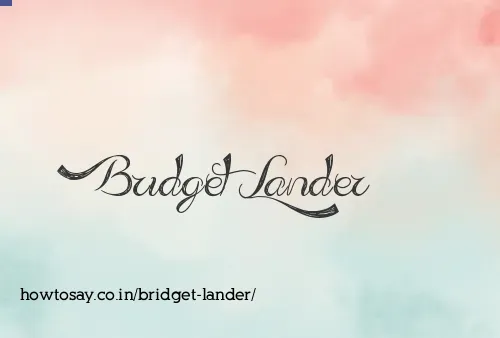 Bridget Lander