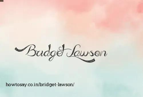 Bridget Lawson