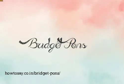 Bridget Pons