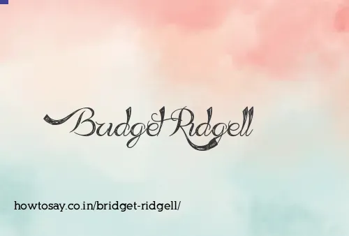 Bridget Ridgell