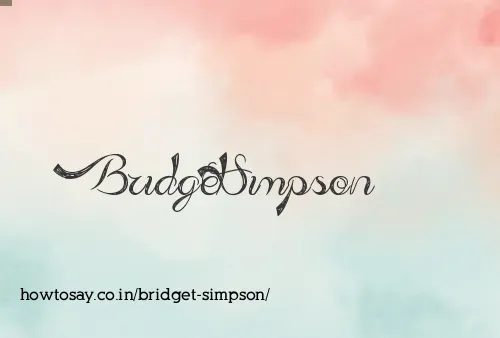Bridget Simpson