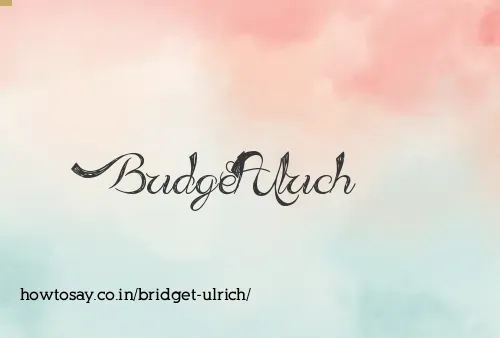 Bridget Ulrich