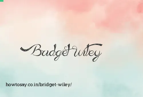 Bridget Wiley