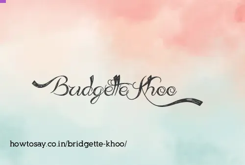Bridgette Khoo