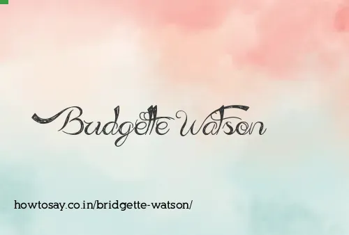 Bridgette Watson