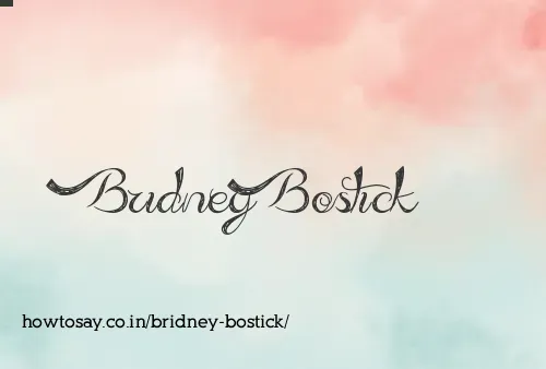 Bridney Bostick