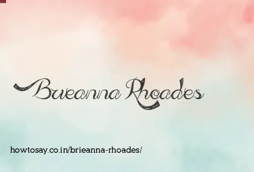 Brieanna Rhoades