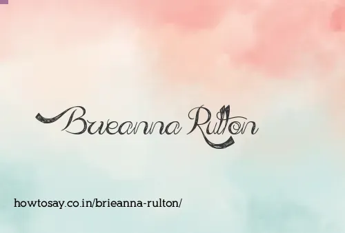 Brieanna Rulton