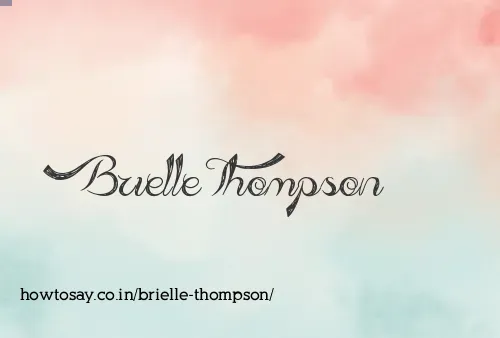 Brielle Thompson