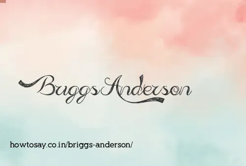 Briggs Anderson