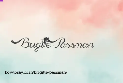 Brigitte Passman
