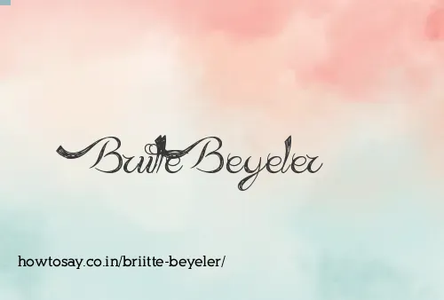 Briitte Beyeler