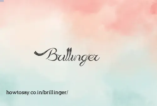 Brillinger