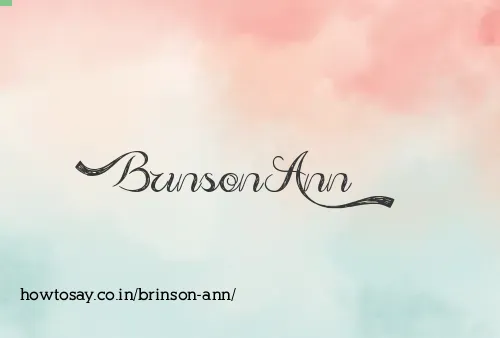 Brinson Ann