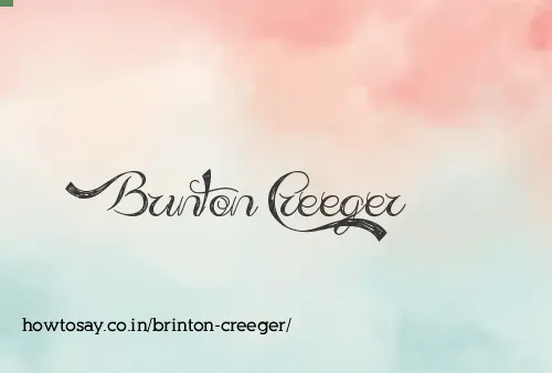 Brinton Creeger