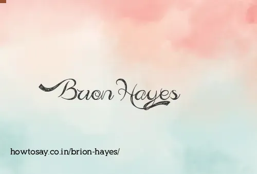Brion Hayes