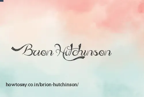 Brion Hutchinson