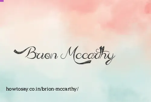 Brion Mccarthy