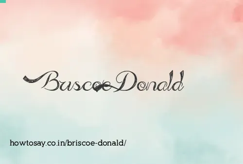 Briscoe Donald
