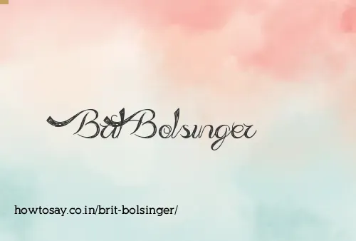 Brit Bolsinger