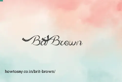 Brit Brown