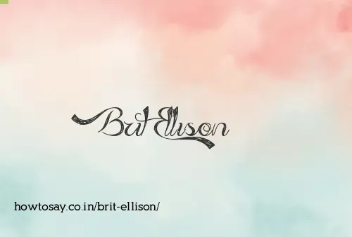 Brit Ellison