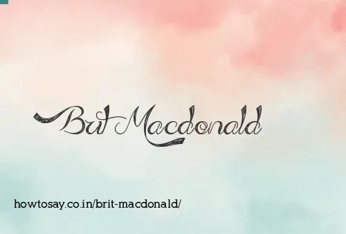Brit Macdonald