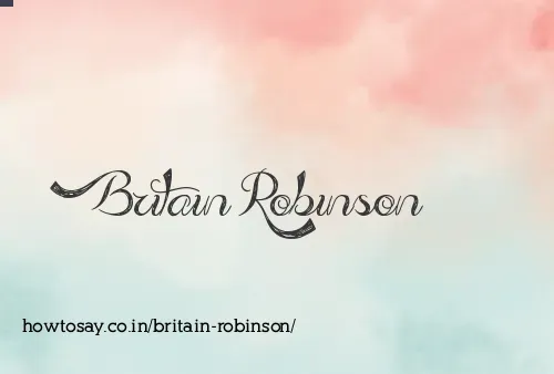 Britain Robinson