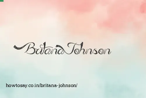 Britana Johnson