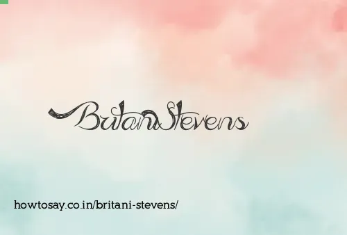 Britani Stevens