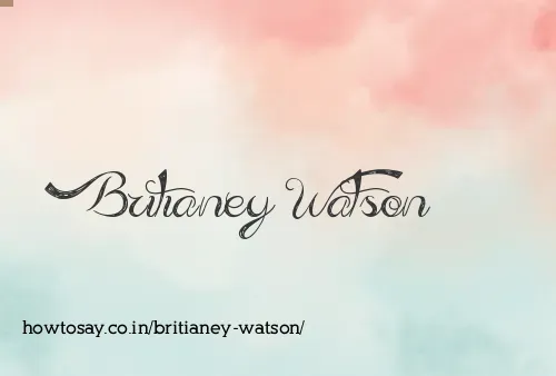 Britianey Watson