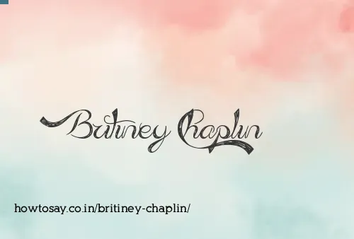 Britiney Chaplin