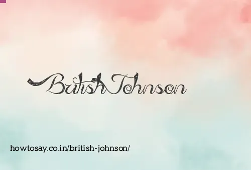 British Johnson