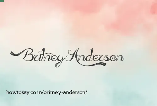 Britney Anderson