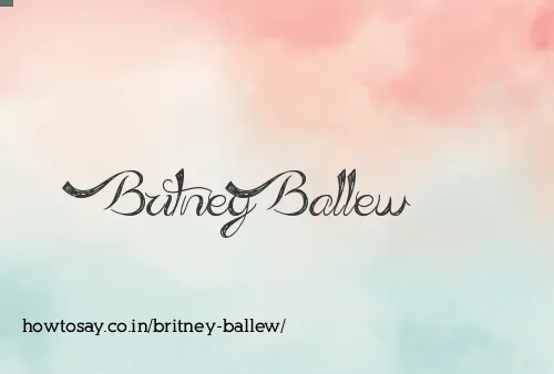 Britney Ballew