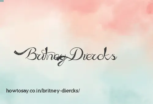Britney Diercks
