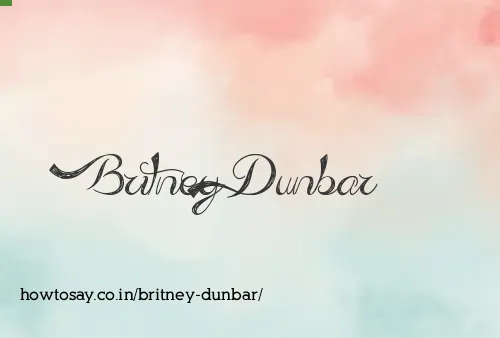 Britney Dunbar
