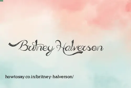 Britney Halverson